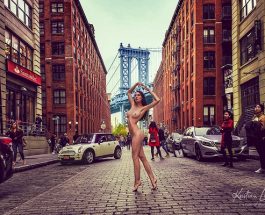 Nude in Public Art Project in New York – Standing Against Blood Cancer with a Courageous Approach